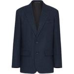 Валентино Синяя Куртка с Оптическим Принтом - фото