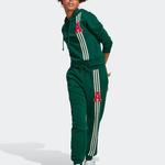 Свитшот женский темно-зеленый Adidas - фото 2