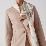 Динамичная Шелковая Шаль Женская HERMES - фото 7