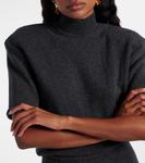 Вязаное мини-платье из шерсти и кашемира Jacquemus, Dark Grey - фото 4