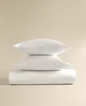 Пододеяльник Zara Home Sateen Duvet (1000 Thread Count), белый - фото 7