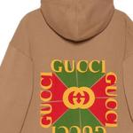 Толстовка женская Gucci Vintage Logo, коричневый - фото 6