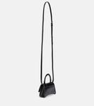 Сумка Balenciaga Hourglass Mini leather crossbody, черный - фото 3