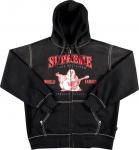 Толстовка Supreme x True Religion Zip Up Hooded Sweatshirt 'Black