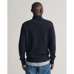 Свитер Gant Sacker Rib Half Zip, синий - фото 2