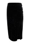 Юбка до колена faina Samt Mit Glitzer, черный - фото