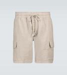 Льняные шорты карго Baie Vilebrequin, бежевый - фото