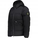 Пуховик мужской черный Stone Island, черный - фото 3