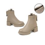 Женские Ботинки Челси Чёрные/Абрикос COMELY, Абрикос (На Флисовой Подкладке) - фото 4