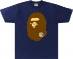 Футболка BAPE Big Ape Head Tee 'Navy', синий - фото