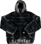 Куртка Supreme x WTAPS Faux Fur Hooded Jacket 'Black', черный - фото