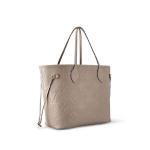Сумка Louis Vuitton Neverfull MM, серо-бежевый - фото 3
