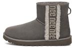Ботинки зимние UGG Classic Mini женские, серый - фото