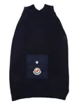 Свитер с нашивкой-логотипом Moncler X Poldo, синий - фото