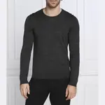 Шерстяной свитер узкого кроя Leno-p Boss, черный - фото