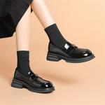 Женские лоферы JOSINY черные/экрю - фото 8