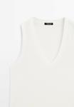 Топ SLEEVELESS Massimo Dutti, белый - фото 8