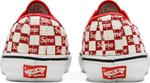 Кеды Vans Supreme x Authentic Pro Checkered Red, красный - фото 6