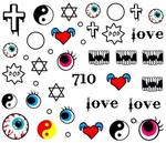 Водные наклейки для ногтей - №710, Raisin - фото