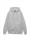 Толстовка PULL&BEAR Zip-up sweatshirt, Light Grey - фото 6