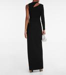 Платье с вырезом на одно плечо Mônot, черный - фото 3