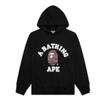 Худи BAPE College Puffy Relaxed Fit Pullover Hoodie, Black - фото
