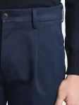 Брюки-чинос со складками Fay, синий - фото 5