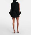 Шерстяной свитер с бахромой Alaïa, цвет noir alaia - фото 3