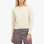 Топ Jil Sander Lightweight Round Neck Knit, натуральный - фото 2