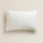 Наволочка однотонная Zara Home, белый - фото