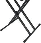 Gator - GFW-KEY-5100X - Deluxe Two Tier X Style Keyboard Stand - Black - фото 2