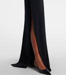 Платье с декоративными элементами Double G Gucci, Black - фото 5