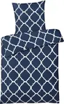 Постельное белье Renforce 200х200 с синим узором Carpe Sonno - фото