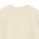 Свитер женский Celine с узором, белый - фото 7