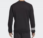 Толстовка adidas E Mo Crew Ft Sports Round Neck Pullover Black, черный - фото 2
