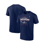 Мужская темно-синяя футболка atlanta braves world series champions 2021 в раздевалке Fanatics, синий - фото 2