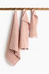 Полотенце H&M Striped For Guests, 30x50 см, розовый - фото 3