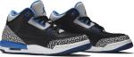 Кроссовки Air Jordan 3 Retro BG Sport Blue, черный - фото 8