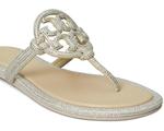 Сандалии Tory Burch Miller Knotted Pave, цвет Stone Gray - фото 4