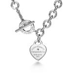 Колье Tiffany & Co. Return to Tiffany Heart Tag, серебро/бриллиант - фото 3