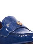 Кожаные мокасины с логотипом Tory Burch, синий - фото 3