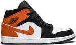 Кроссовки Air Jordan 1 Mid Shattered Backboard, оранжевый - фото