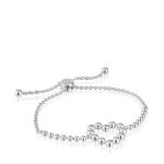 Браслет-цепочка Tous Sugar Party Heart, серебро - фото