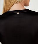 Атласная блузка Regular fit Liu Jo, черный - фото 4