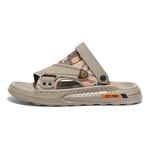 NMR Пляжные шлепанцы мужские Black/Khaki - фото