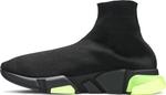 Кроссовки Balenciaga Speed Trainer Clear Sole - Black Yellow Fluo, черный - фото 3