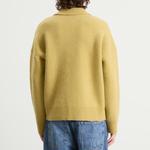 Поло из альпаки Ami Paris, Anis/Ecru - фото 3