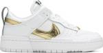 Кроссовки Nike Wmns Dunk Low Disrupt 'White Metallic Gold', белый - фото