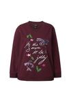 Толстовка Ulla Popken Sweatshirt, Plum/Dark Purple - фото 6