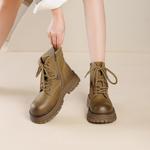 Ботинки Martin Boot женские Gemeiq, желтый - фото 4